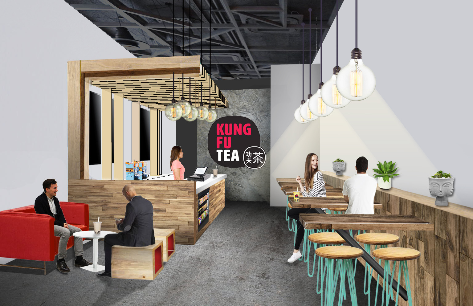 KungFu Tea 3D Model & Rendering project image 3