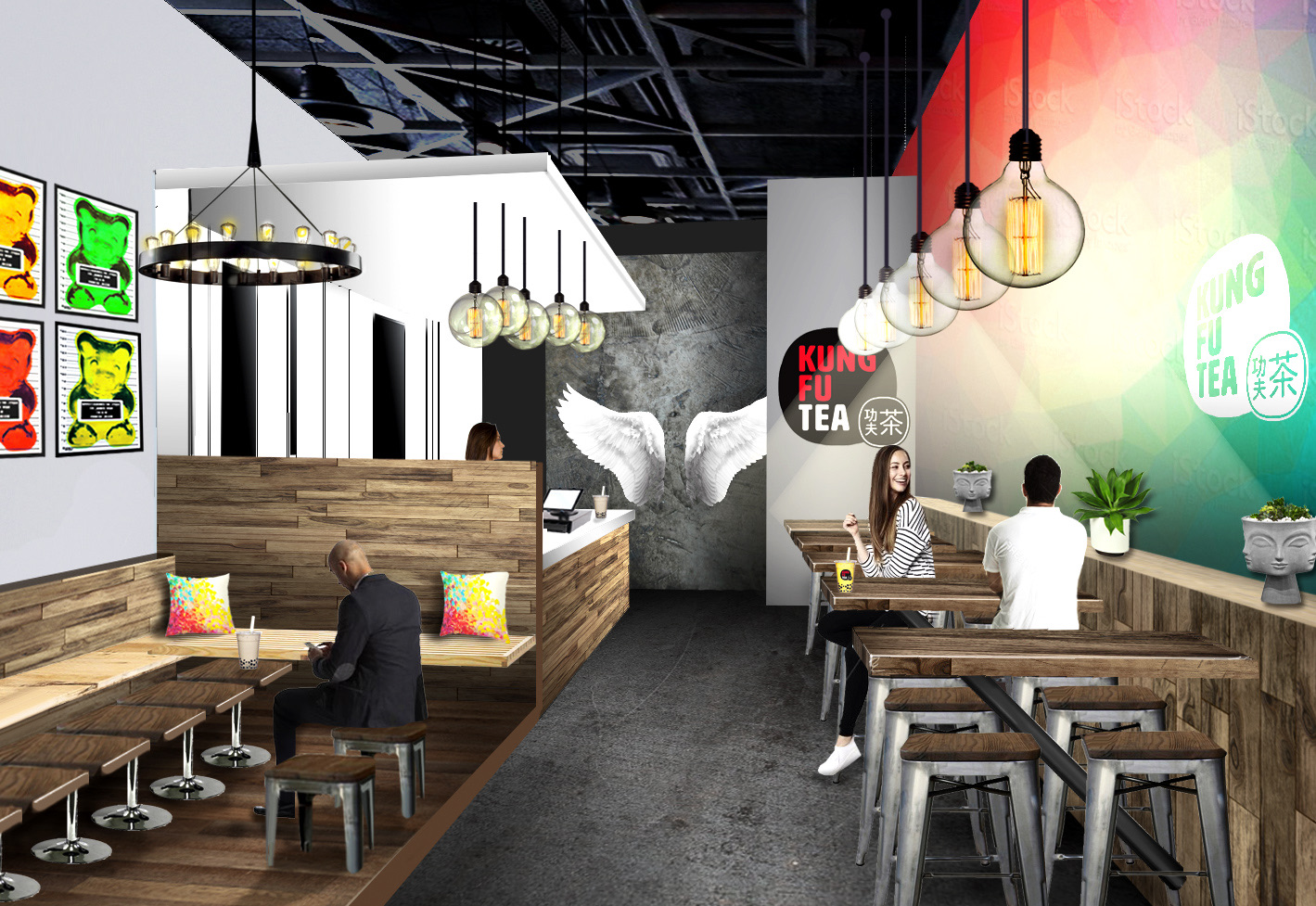 KungFu Tea 3D Model & Rendering project image 1
