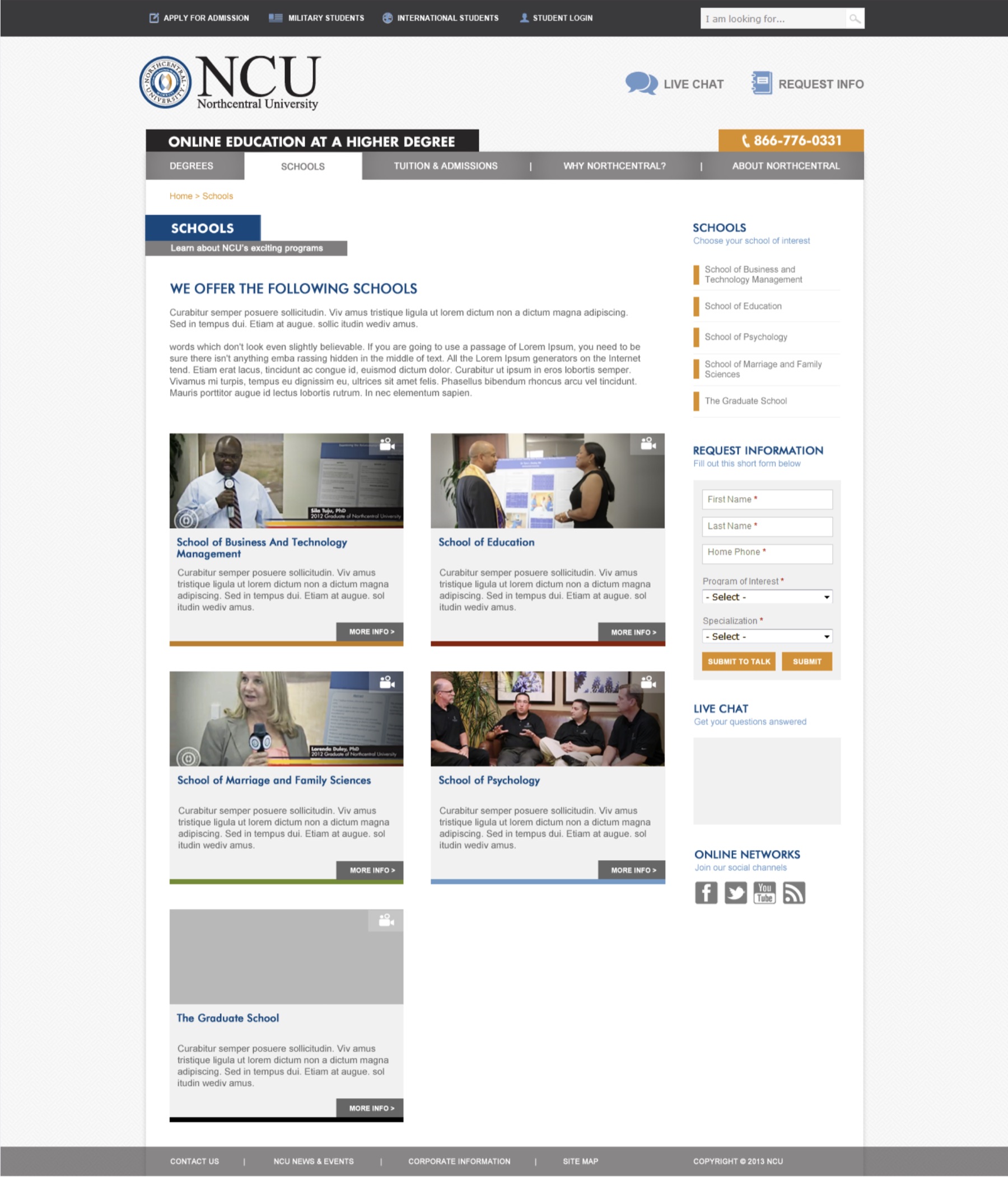 Northcentral University Website Redesign project image 4