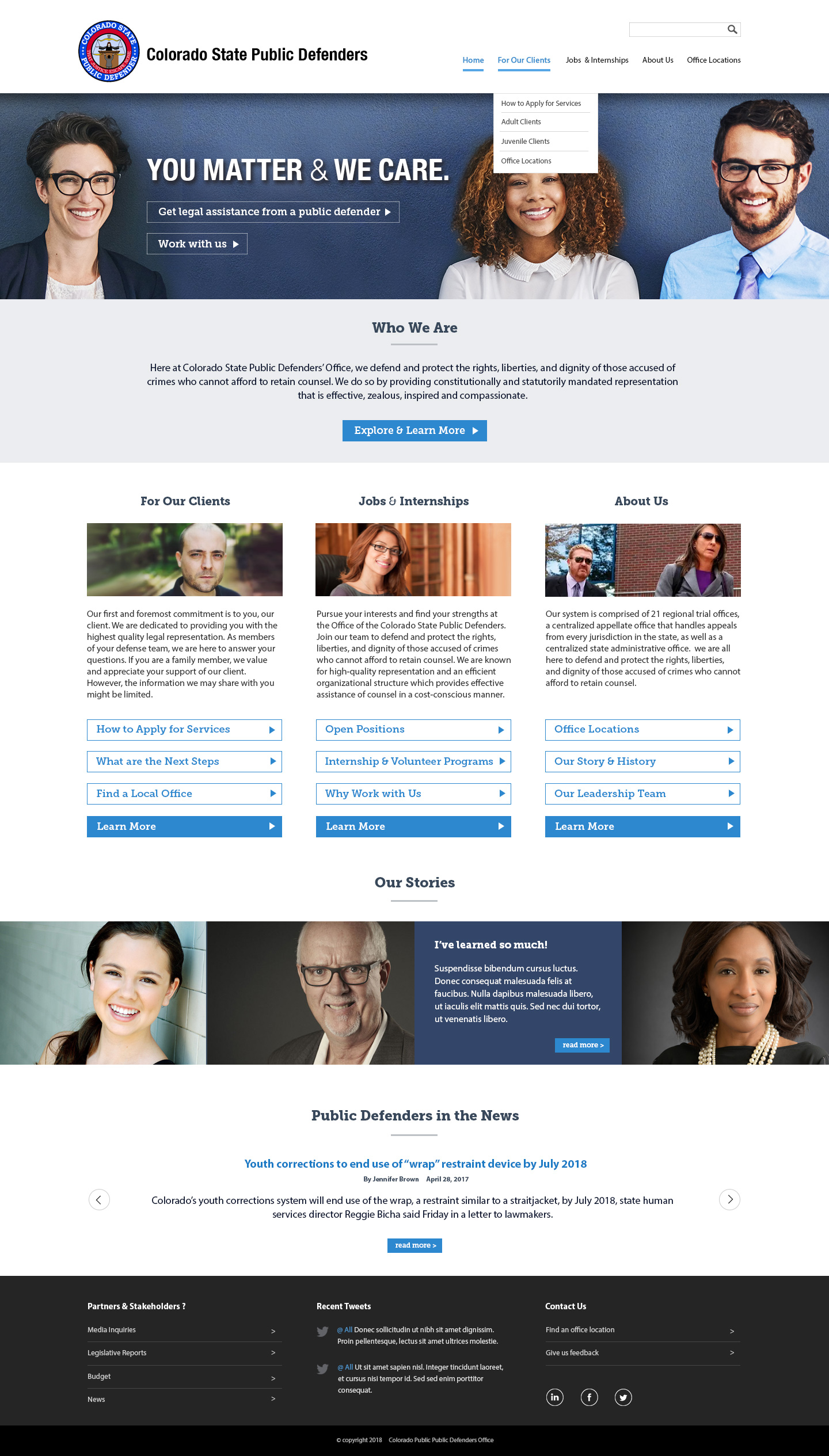 Public Defenders Website