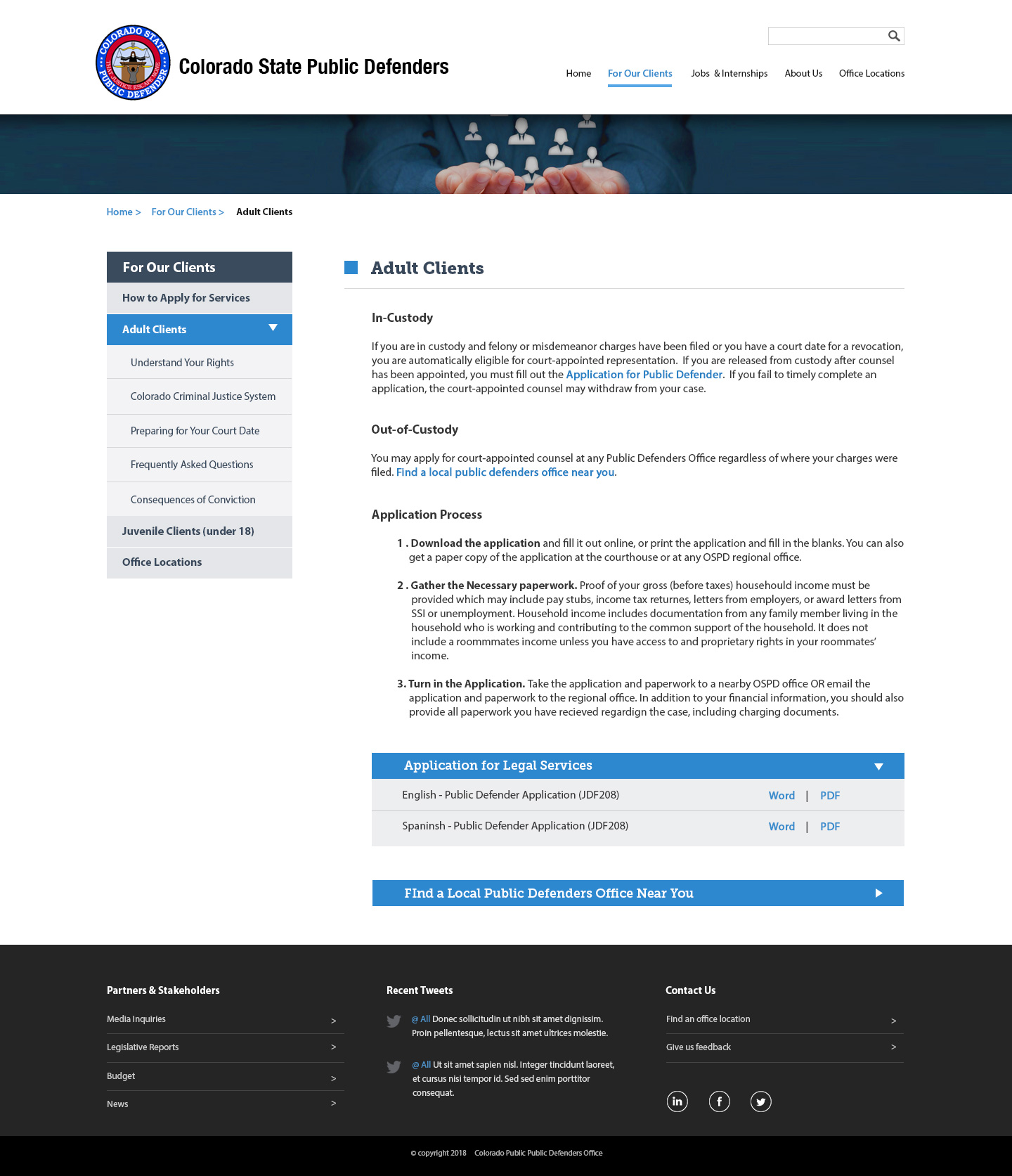 Public Defenders Website project image 3
